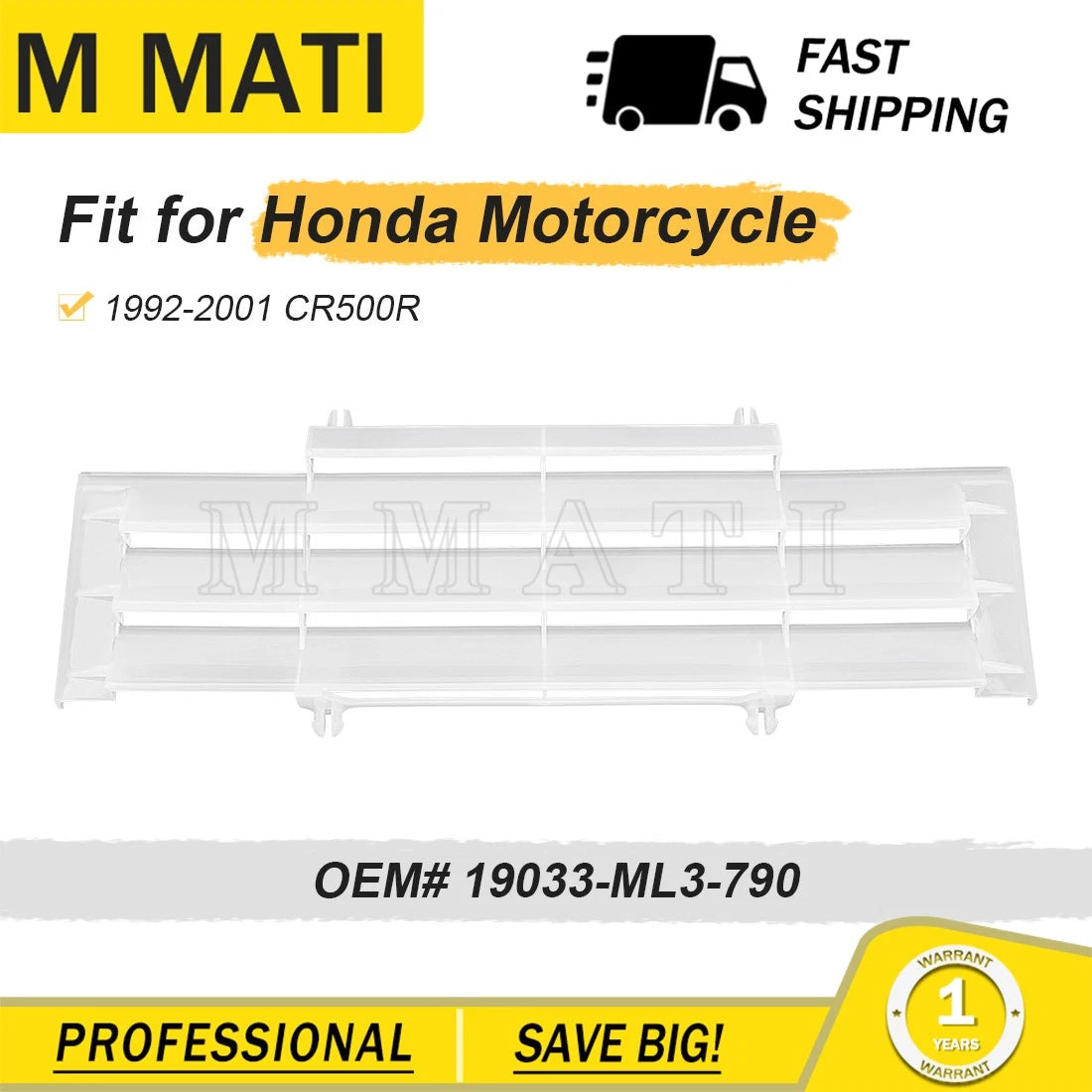 Radiator Grill Guard for Honda CR500R (1992–2001) LH/RH Grille Louver