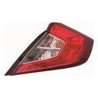 Replacement Passenger Side Outer Tail Light Assembly for 2016-2021 Honda Civic