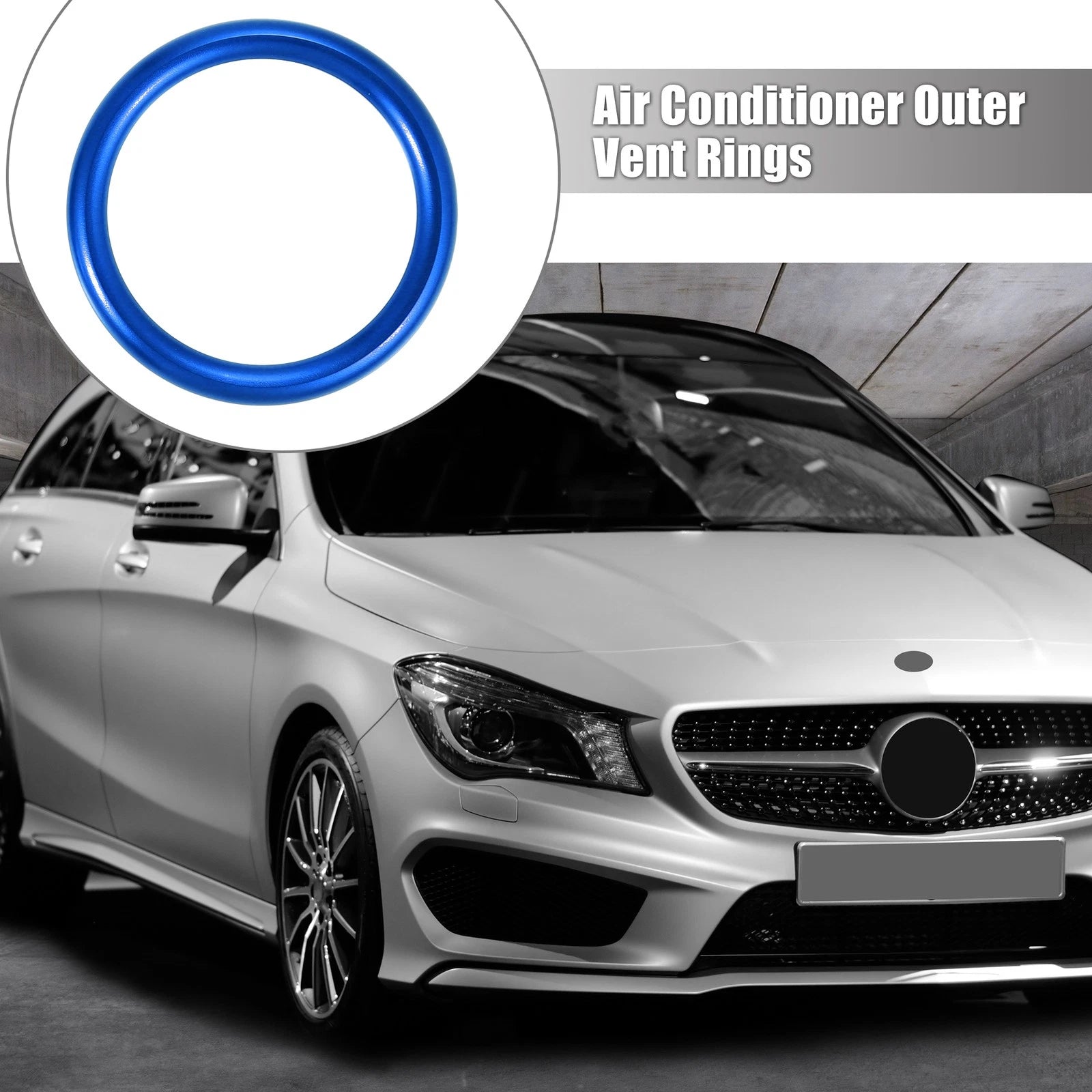 7 Pcs Air Conditioning Outer Vent Rings Covers for Mercedes Benz A-Class (2013–2020)