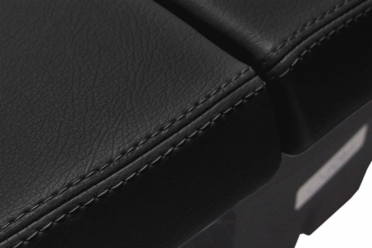 Leather Console Lid Armrest Cover for BMW E63 E64 650 (2003–2010) Black