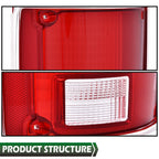 Tail Lights with Chrome Bezel for Chevrolet C10 K10 GMC Sierra (1973–1991)