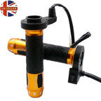 Universal 12V Heated Grips for Motorcycle (7/8" Gold)