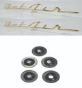 Gold Quarter Panel Script Emblem for Rear Side Fender for 1957 Chevy Bel Air
