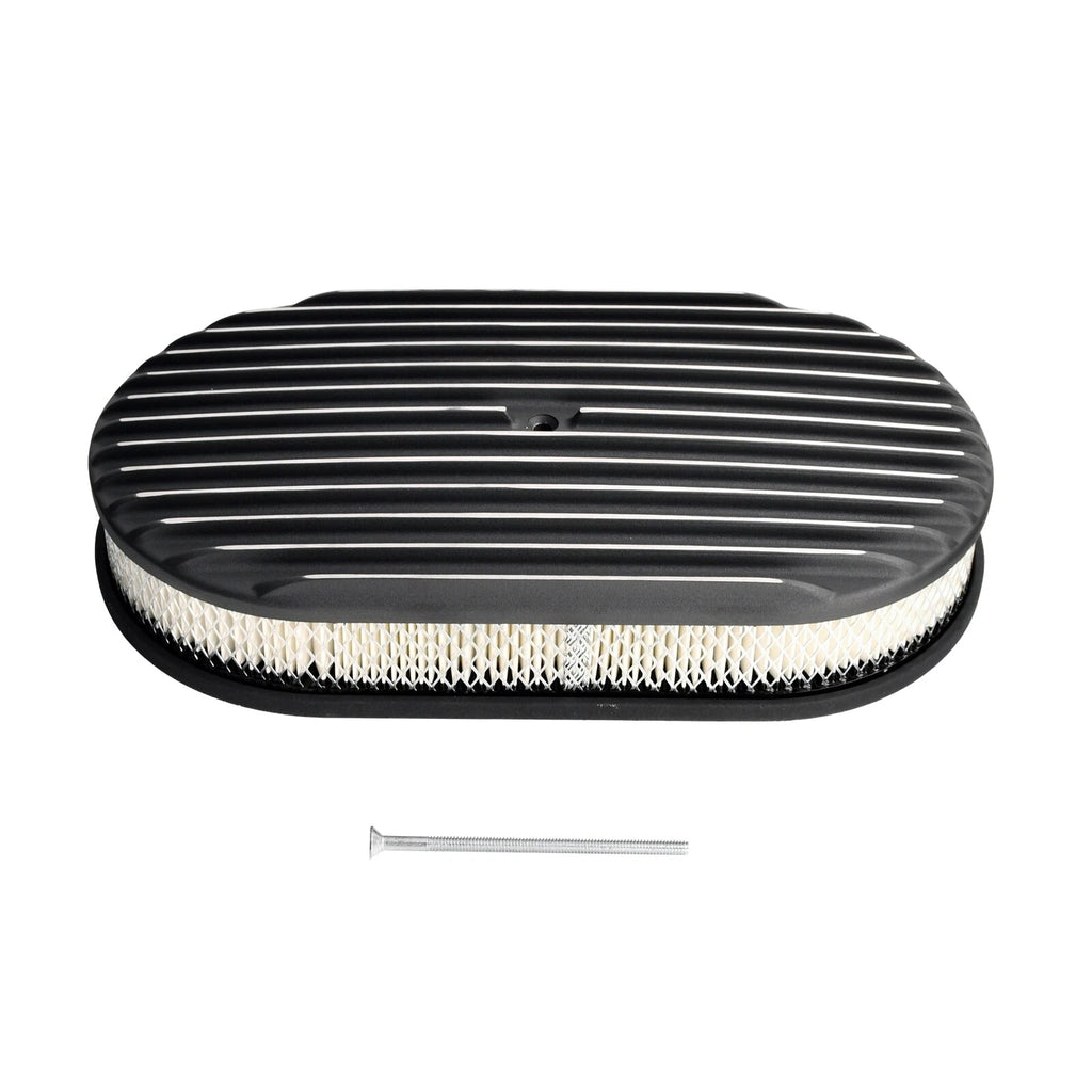 Short Valve Covers & 15" Oval Air Cleaner for Chevy SBC (1958–1986)