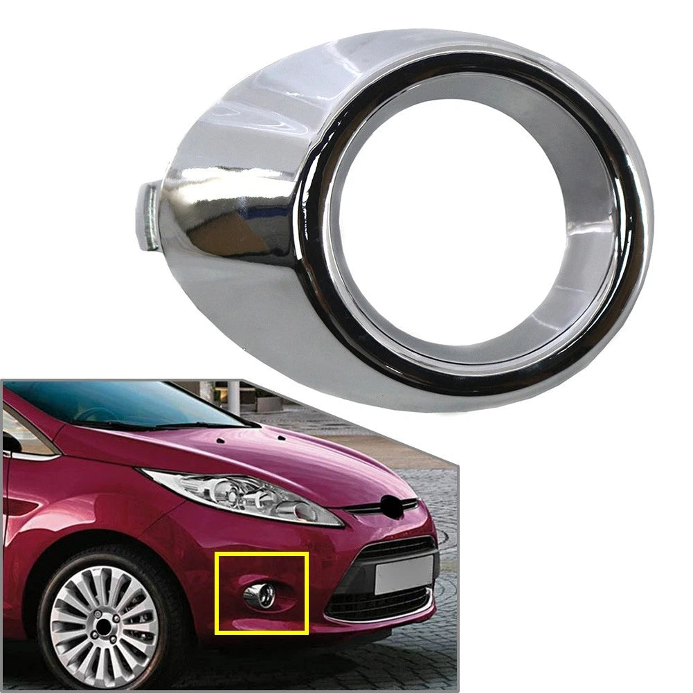 Fog Light Lamp Frame Surround Cover Trim for Ford Fiesta (2008–2012) Chrome Right