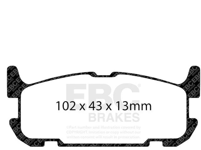 Rear Brake Pad Set for Mazda Miata (2004–2005) MT762GK