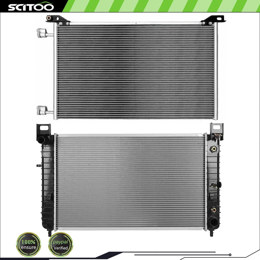 Radiator and A/C Condenser for Chevrolet Suburban 1500, GMC Yukon (2000–2006)