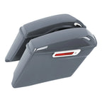 4" Stretched Saddlebags for Harley CVO Street Road Glide (2014–2024) Gunship Gray
