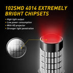Set of 2 Red LED Turn Signal Bulbs for Make Model
