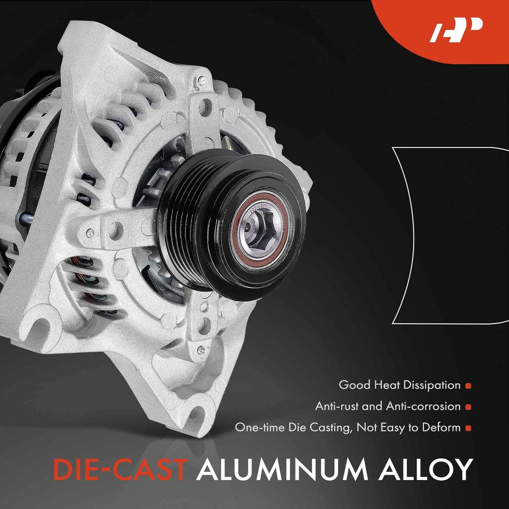 Alternator for Ford Mustang (2009–2010) V8 4.6L 150A 6-Groove