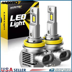 AUXITO H11 H8 H9 LED Headlight Kit for Various Vehicles (6000K)