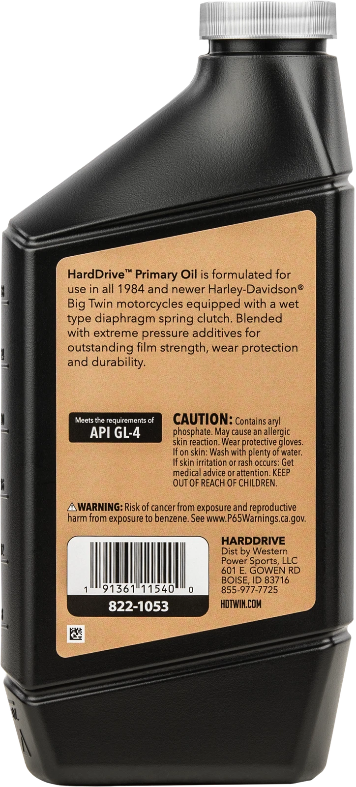 1 Qt HARDDRIVE Primary Oil for Harley Davidson V-Twin (1984–Present)