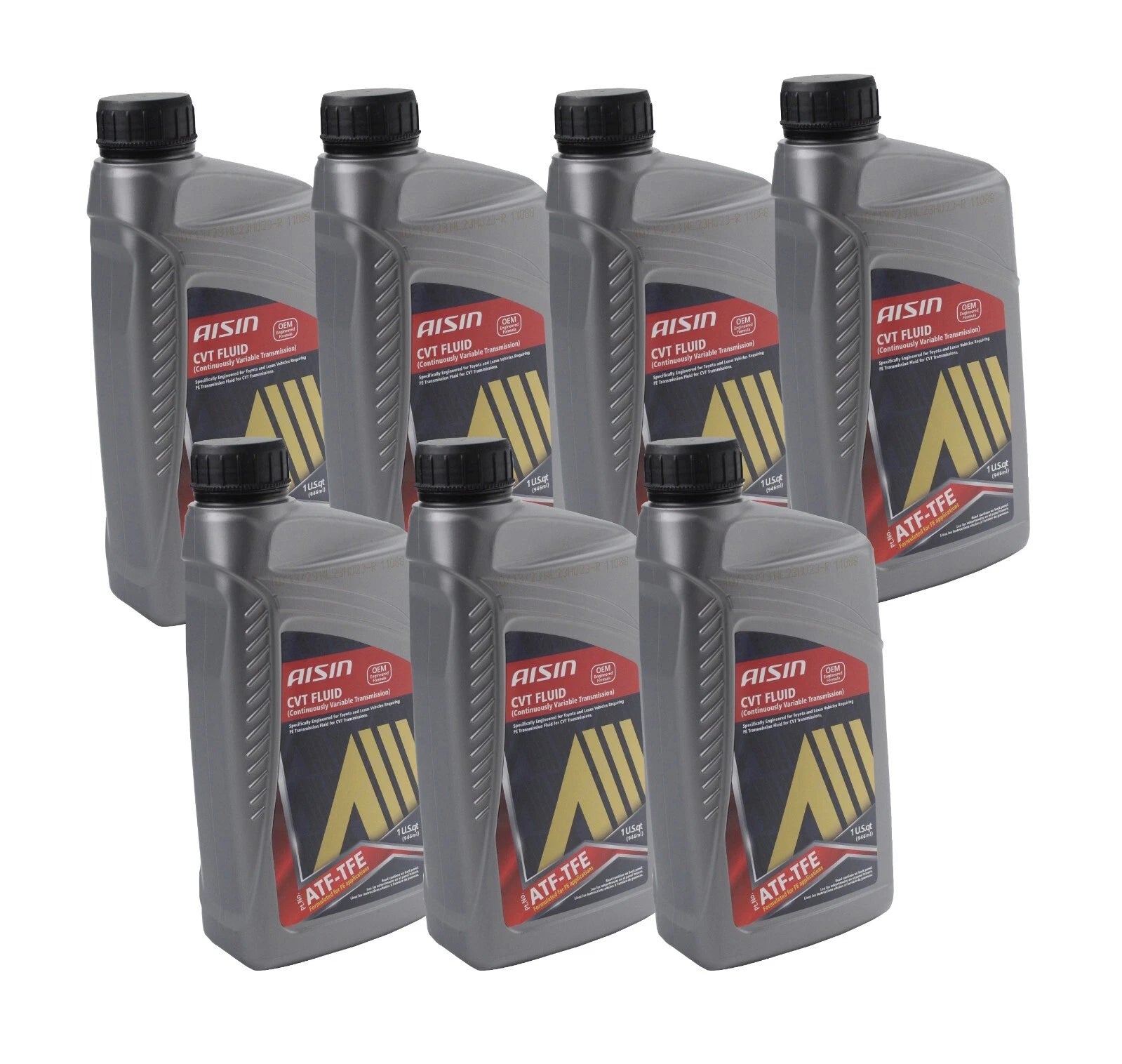 Aisin 7 Quart CVT ATF-TFE Transmission Fluid for Lexus UX200, Toyota iM, iQ, Corolla