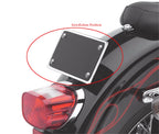 License Plate Mounting Kit for Harley Softail Deluxe FLSTN/SuperLow XL883L (2010–2023) Chrome