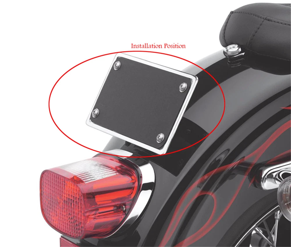 License Plate Mounting Kit for Harley Softail Deluxe FLSTN/SuperLow XL883L (2010–2023) Chrome