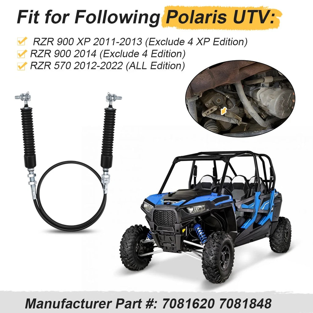 Gear Shift Shifter Cable for Polaris RZR 570 RZR 900 RZR XP 900 (2011–2020) 7081620 7081848