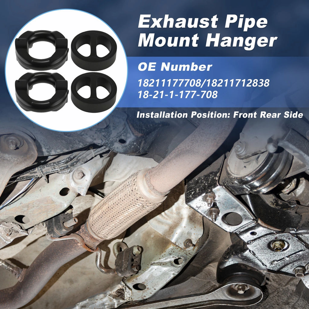 Set of 4 Exhaust Pipe Mount Hangers for BMW 3 5 6 7 Series (18211177708)