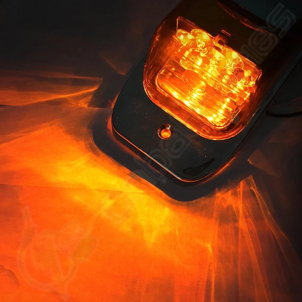 2pcs 10.8" Amber LED Upper Raised Cab Running Light for Freightliner