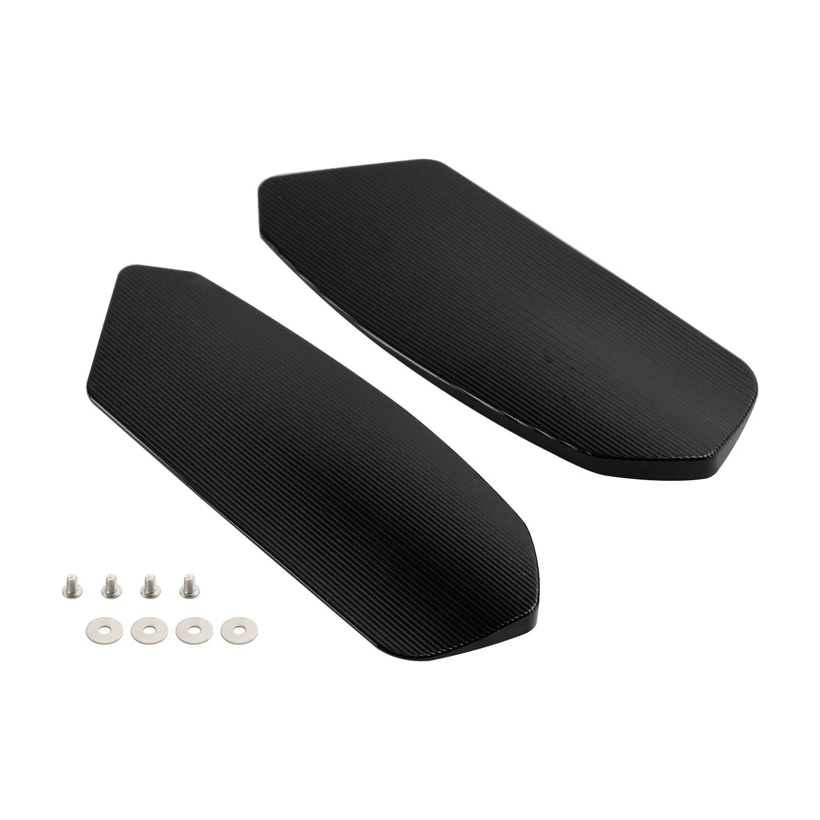 Set of 2 Mirror Block Off Plates for Suzuki GSXR1000 (2017–2024) - Black