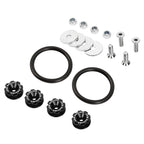 Set of 4 Aluminum Black Bumper Quick Release Fasteners for