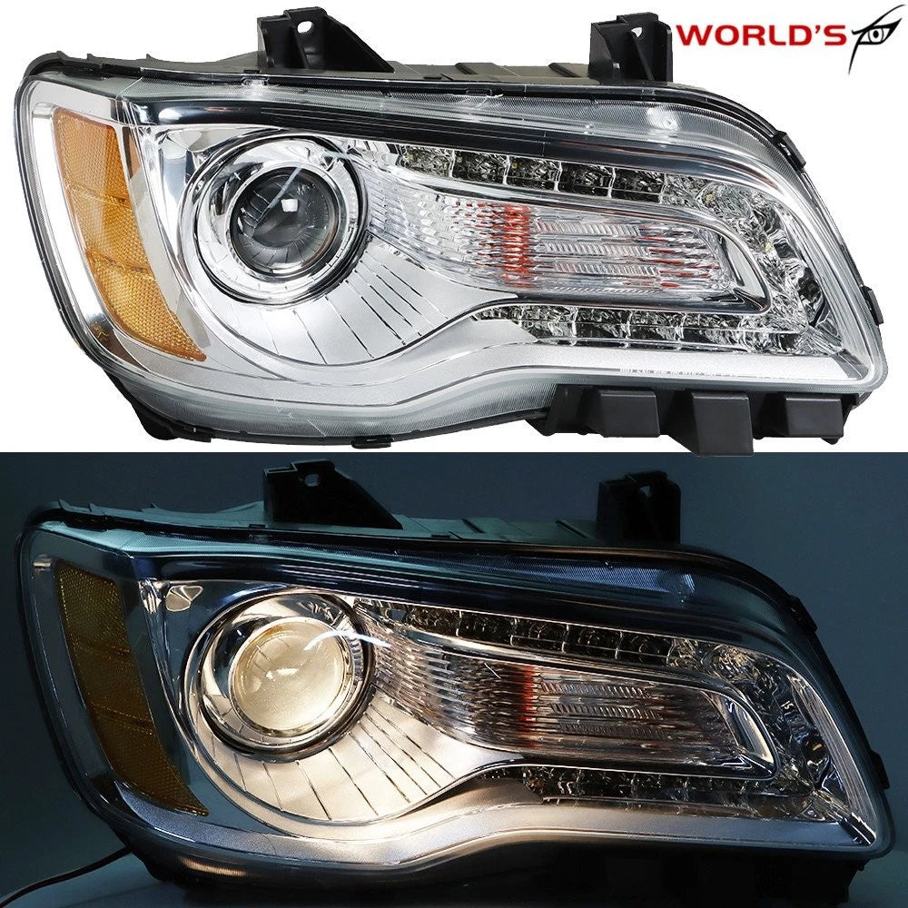 Headlight Chrome Housing for Chrysler 300 (2011–2014) Passenger Side