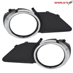 Pair Fog Light Lamp Covers Trim Black for Toyota Sienna (2011–2017)