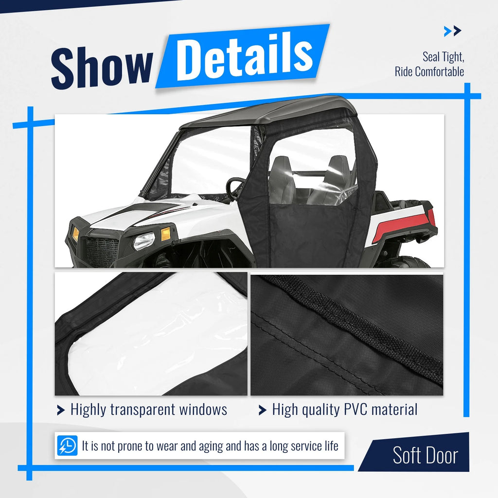 Soft Full Doors Cab Enclosures for Polaris RZR 800 800S (2008–2014)