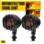 4X Black Motorcycle Turn Signals for Universal Models (EPY)