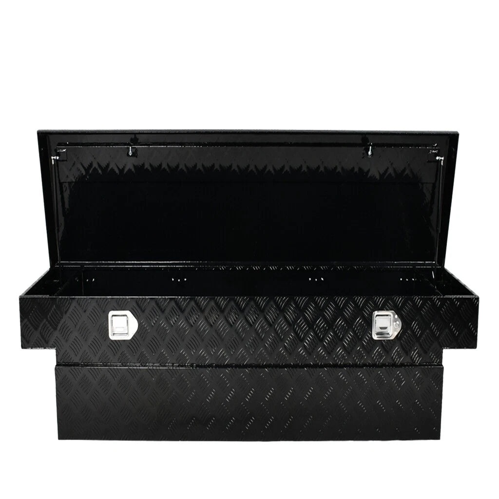 70"x20"x14.75" Black Aluminum Tool Box for Truck Pickup Trailer (Fits Various)