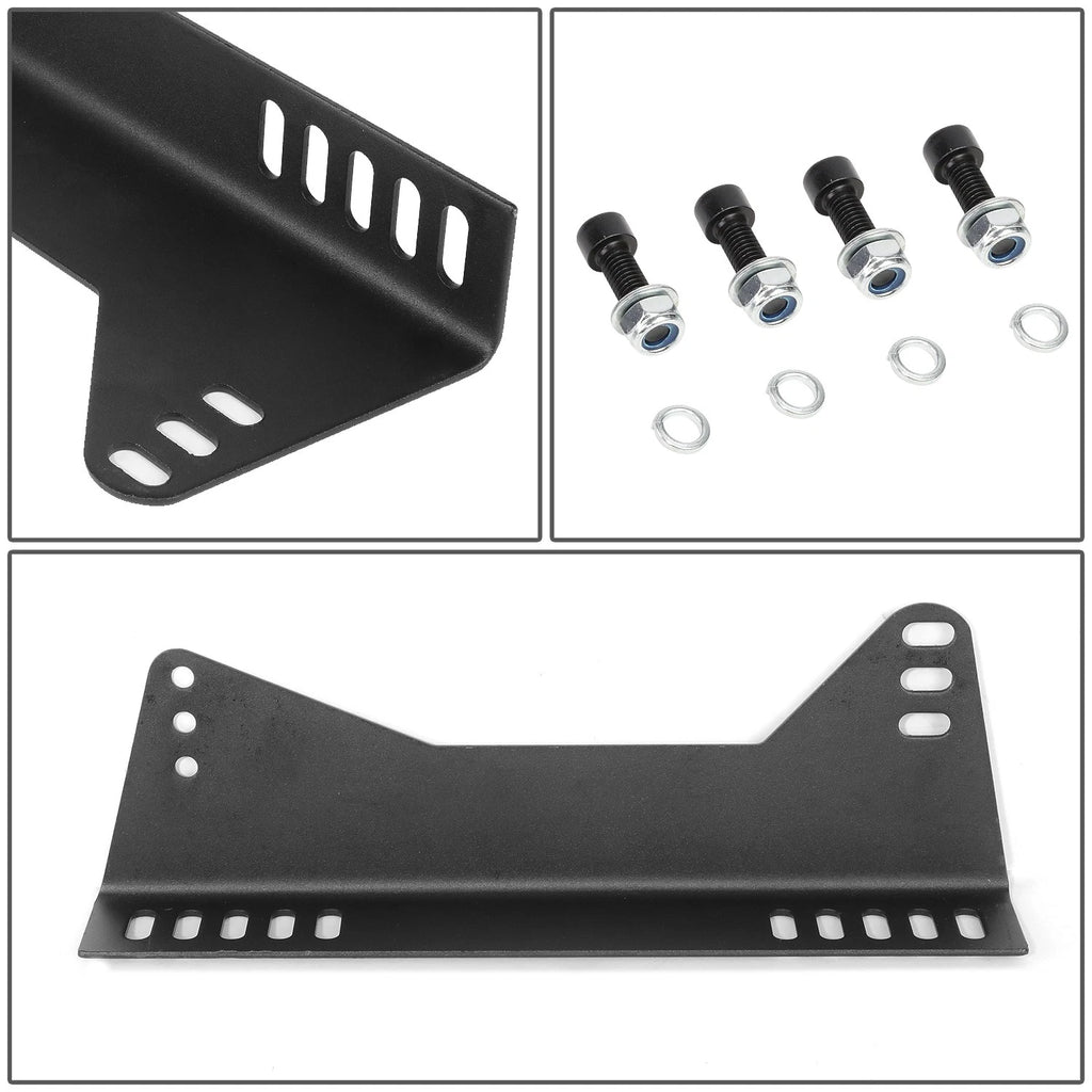 Set of 2 NRG Innovations Steel Bucket Seat Side Mount Brackets RSC-100MB