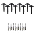 Set of 8 Ignition Coils & NGK Iridium Spark Plugs for Audi A6 Quattro S6 (2002–2011)