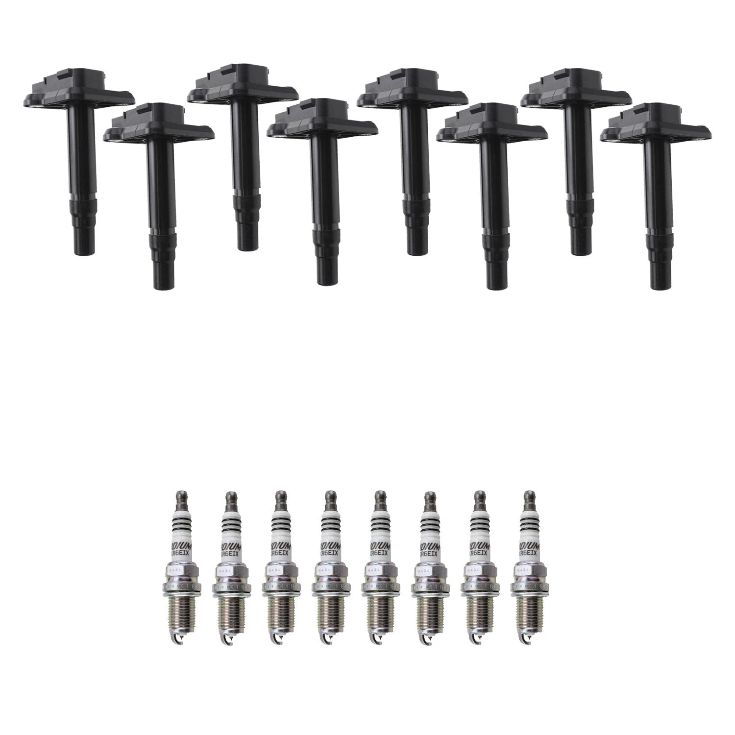 Set of 8 Ignition Coils & NGK Iridium Spark Plugs for Audi A6 Quattro S6 (2002–2011)