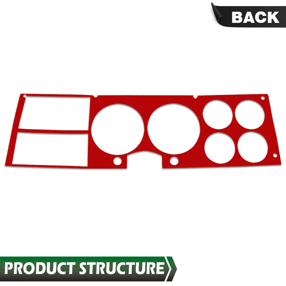 Aluminum Dash Bezel Insert for Chevy GMC Truck Blazer Suburban (1981–1987)
