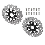 Pair Floating Front Brake Rotors for Harley-Davidson Touring (2008–2019) Softail (2015–2024)
