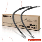 2X Front Brake Hydraulic Hose for Mercedes-Benz SL63 AMG SL65 AMG (2009–2019)