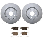 Front Brake Kit with 300mm Disc Rotors & TRW Pro Low-Met Pads for Ford C-Max Escape (2013–2019)
