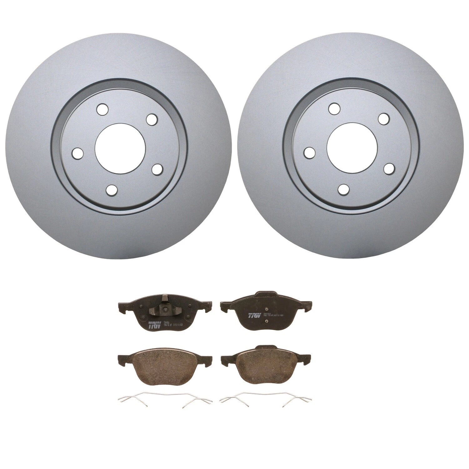 Front Brake Kit with 300mm Disc Rotors & TRW Pro Low-Met Pads for Ford C-Max Escape (2013–2019)