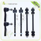 Set of 6 Front Tie Rod Ends & Sway Bar Links for Ford Mazda Mercury