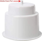 5 Pack White Plastic Cup Holder Insert with Drain for Boat Car Marine RV