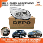 RH Projector Headlight Assy for Holden Colorado Ute RG (2012-2015)