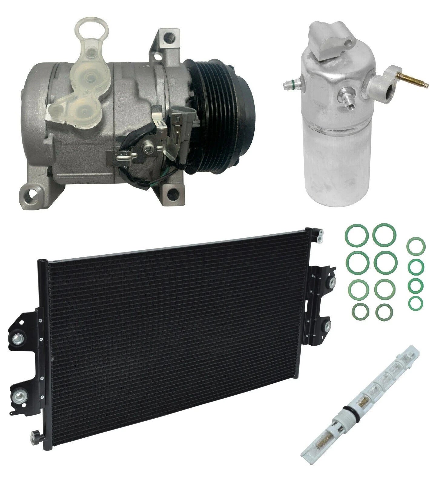 AC Compressor Kit With Condenser for Chevy Express 2500 6.6L (2013–2013)
