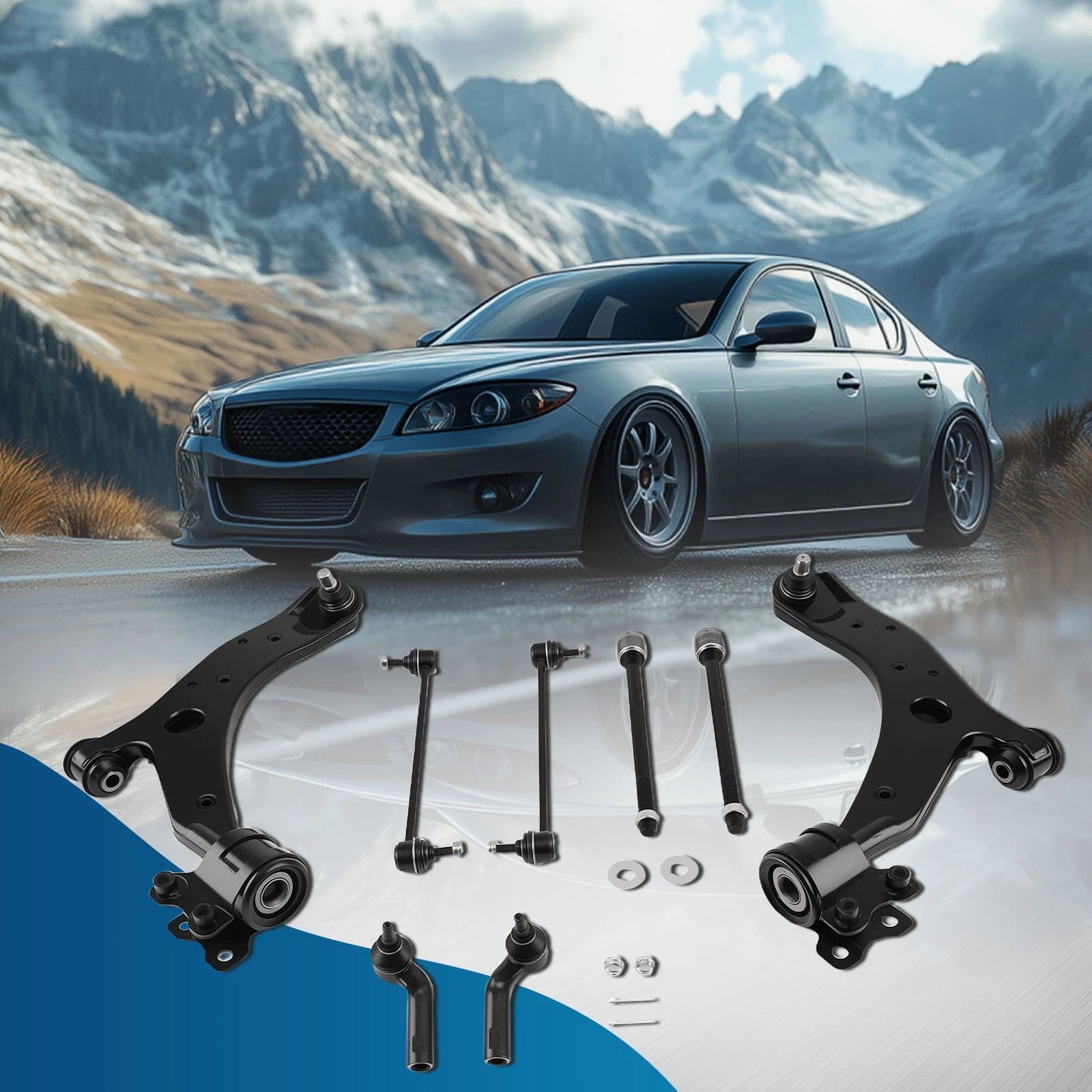 Front Rear Struts Control Arm Tie Rod Sway Bar for Mazda 3 (2004–2009)