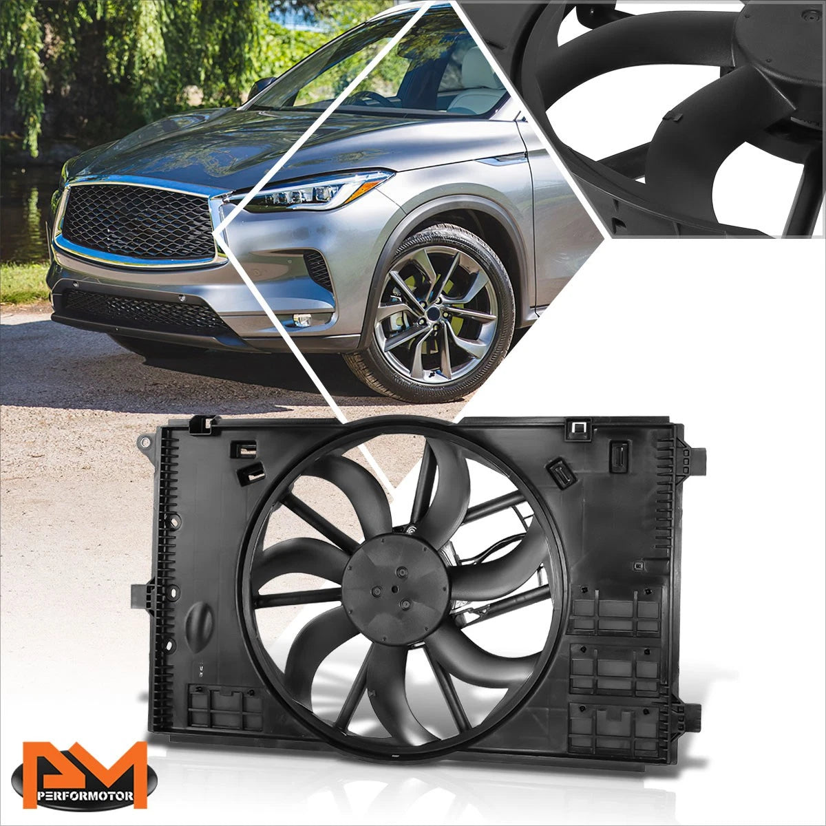 Radiator Cooling Fan Assembly for Infiniti QX50 (2019–2021)