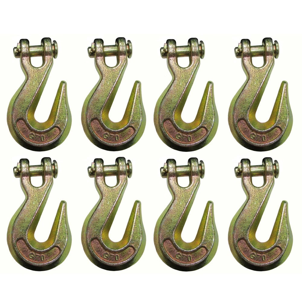 8 Clevis Grab Hooks for Wrecker Tow Chain Flatbed Trailer (G70)