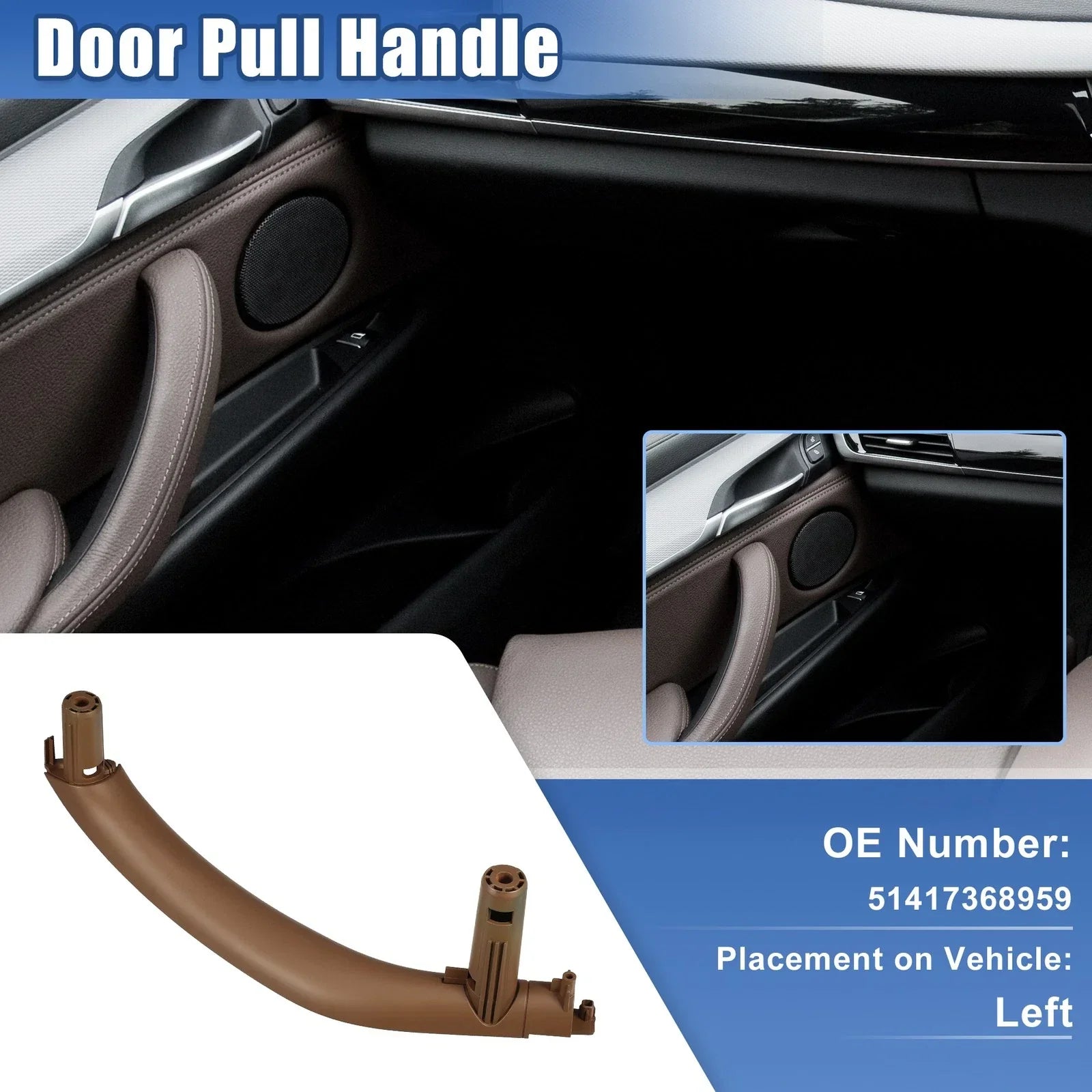 1 Pcs Left Interior Door Handle for BMW X5 (2014-2018)