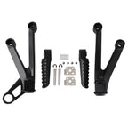 Set of 2 Passenger Footpegs Footrests Brackets for Kawasaki Ninja ZX10R (2004–2005)