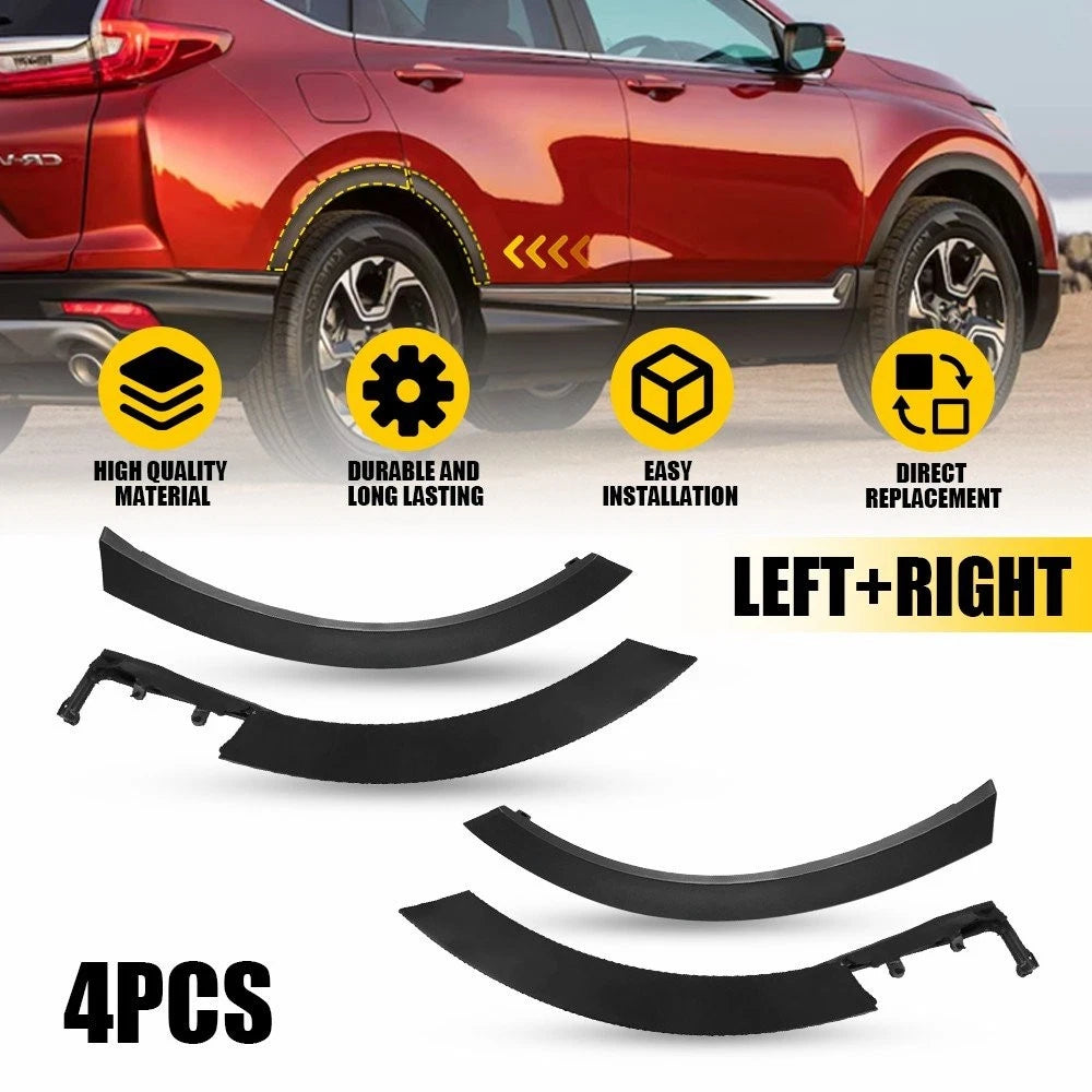 Set of 2 Rear Door Flare Molding Trim for Honda CR-V (2017–2022)