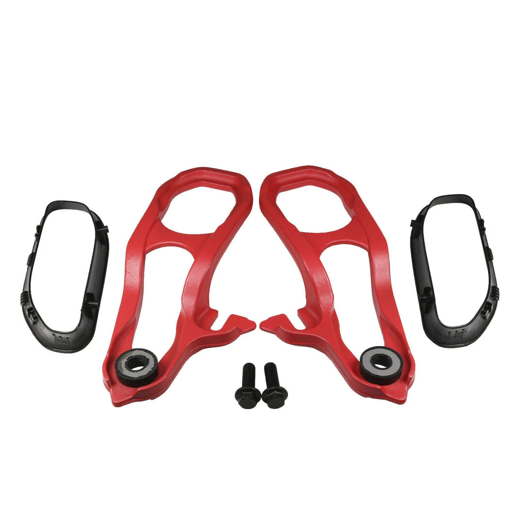 Set of 2 Red Tow Hooks for Ram 1500 DT (2019–2020) with Hardware