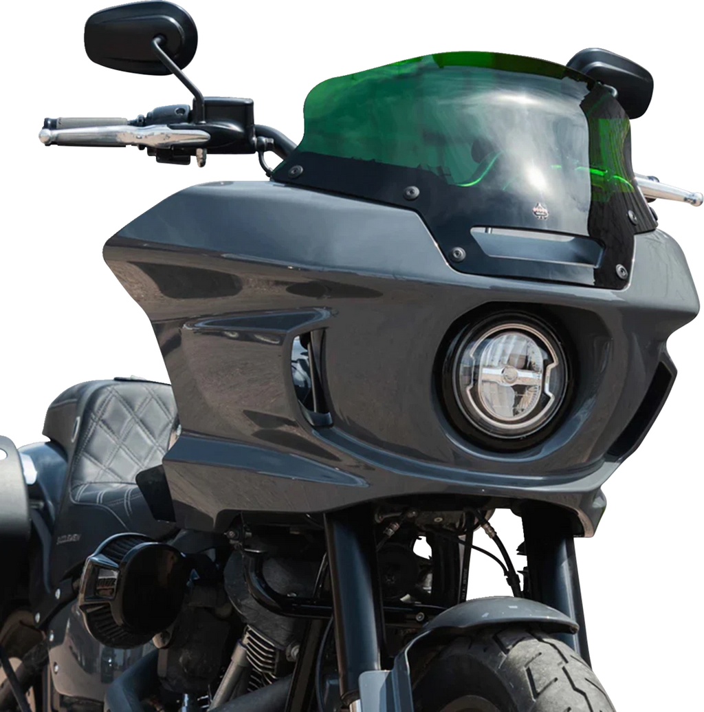 Klock Werks 6" Kolor Flare Sport Windshield for FXLRST (2018–2023) - Green KWW-02-0625