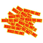 20 Pack Mixed Fuel Only Stickers for Automotive Use